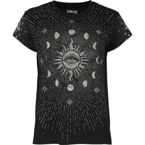 Gothicana by EMP Moon, Sun and Star T-Shirt Dámské tričko černá