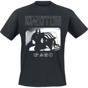 Led Zeppelin Icon Logo Tričko černá
