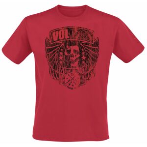 Volbeat Acid Wash Tee Tričko červená