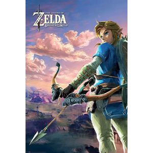 The Legend Of Zelda Breath Of The Wild - Hyrule Scene Landscape plakát vícebarevný