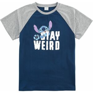 Lilo & Stitch Kids - Stay Weird detské tricko šedá/modrá
