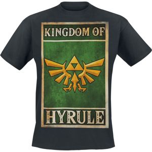 The Legend Of Zelda Kingdom Of Hyrule tricko černá