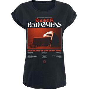 Bad Omens Tracklist Dámské tričko černá