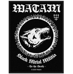 Watain Black Metal Militia nášivka cerná/bílá