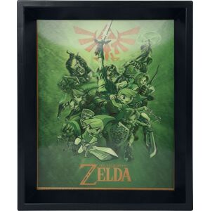 The Legend Of Zelda 3D obrázek Link Obraz na zeď vícebarevný