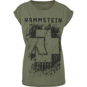 Rammstein 6 Herzen Dámské tričko olivová