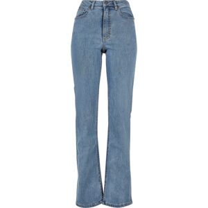 Urban Classics Dámské, rovné džíny s rozparky a vysokým pásem Dámské džíny modrá