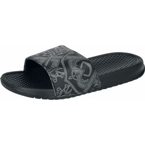 Black Premium by EMP EMPiletten mit keltischen Ornamenten sandály černá