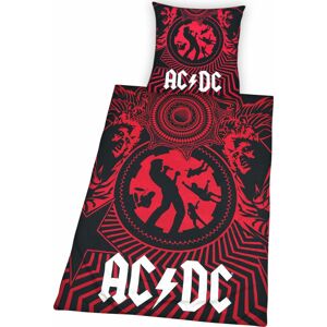 AC/DC Ložní prádlo cerná/cervená