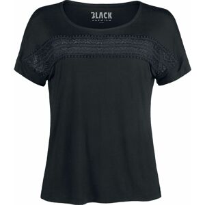 Black Premium by EMP Tričko s háčkovanou krajkou Dámské tričko černá