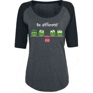 Be Different! Dámské tričko cerná/šedá