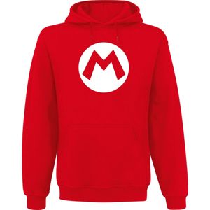 Super Mario M mikina s kapucí červená