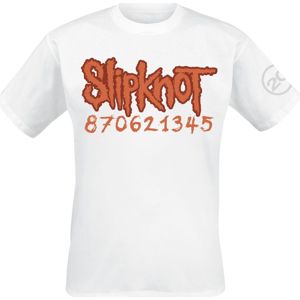 Slipknot 20th Anniversary Card tricko bílá
