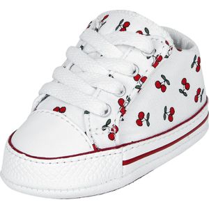 Converse Chuck Taylor First Star Cherry Cribster Dětské boty bílá/cervená