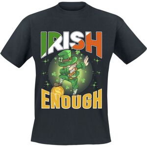 St. Patricks Day Irish Enough Tričko černá