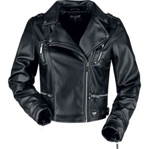 Black Premium by EMP Cool motorkářská kožená bunda Dámská bunda černá