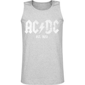 AC/DC Est. 1973 Tank top smíšená svetle šedá