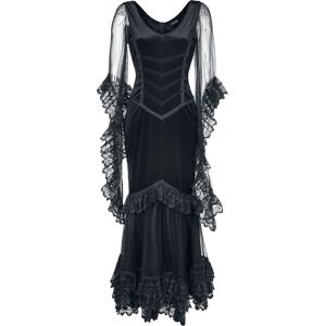 Sinister Gothic Dlouhé šaty šaty černá