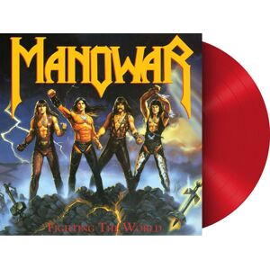 Manowar Fighting the world LP červená