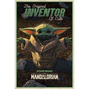 Star Wars The Mandalorian - The Original Inventor of Cute plakát vícebarevný