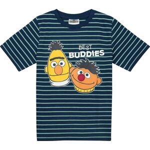 Sesame Street Kids - Ernie und Bert - Best Buddies detské tricko modrá/zelená