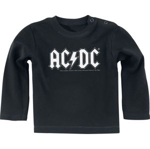 AC/DC Logo kojenecké tričko s dlouhými rukávy černá