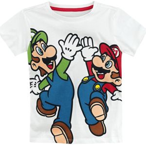 Super Mario Kids - Mario & Luigi detské tricko bílá