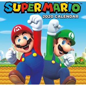 Super Mario 2020 Nástenný kalendár vícebarevný