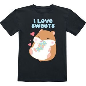 Amufun Kids - Coroham - I love sweets detské tricko černá