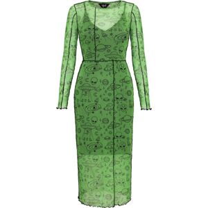 Hell Bunny Scully Dress Šaty zelená/cerná