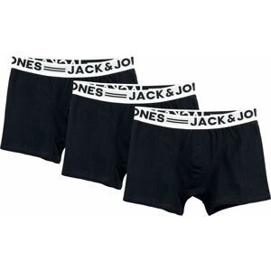 Jack & Jones Balení 3 ks boxerek SENSE Boxerky černá
