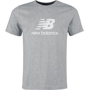 New Balance Tričko Stacked Logo Tričko šedá