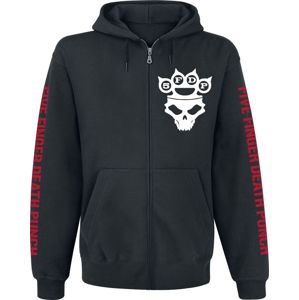 Five Finger Death Punch Skull Crest Mikina s kapucí na zip černá