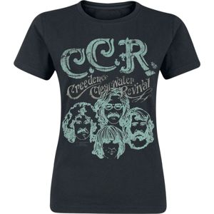 Creedence Clearwater Revival (CCR) Faces Dámské tričko černá