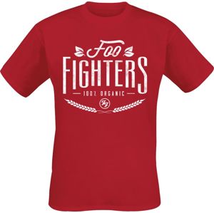 Foo Fighters 100% Organic Tričko červená