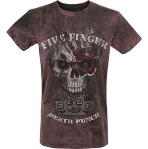 Five Finger Death Punch Big Skull Magic Day tricko vínová