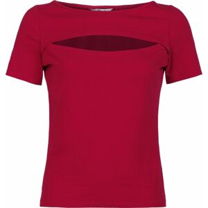 Banned Retro Žerzejový top Rose Dámské tričko červená