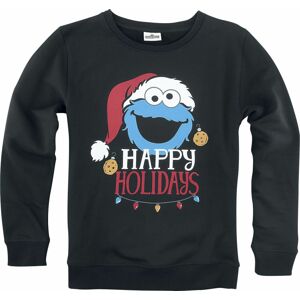 Sesame Street Kids - Happy Holidays detská mikina černá