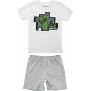 Minecraft Kids - Creeper Dětská pyžama šedivějící / bílá