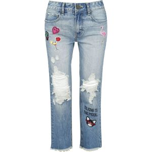 Fashion Victim Destroyed Patch Jeans Dámské džíny modrá