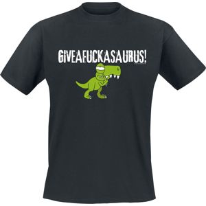 Giveafuckasaurus! Tričko černá