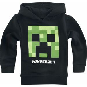 Minecraft Kids - Creeper Head detská mikina s kapucí černá