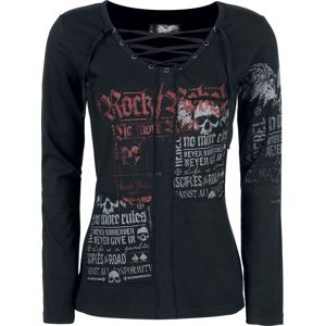Rock Rebel by EMP Stay Awake dívcí triko s dlouhými rukávy černá