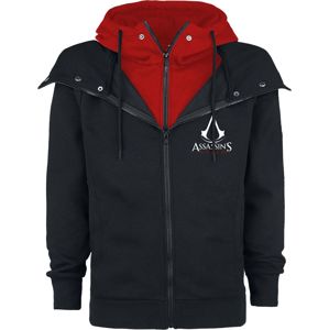 Assassin's Creed Emblem Mikina s kapucí na zip cerná/cervená