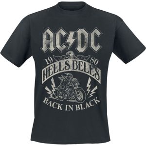 AC/DC Hells Bells 1980 Tričko černá