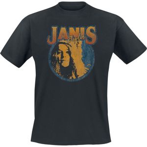 Janis Joplin Circle Tričko černá