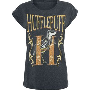 Harry Potter Hufflepuff Dámské tričko charcoal