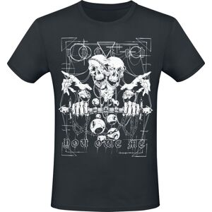 Gothicana by EMP T-Shirt With Large Frontprint Tričko černá