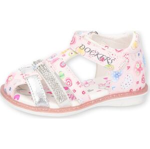 Dockers by Gerli Sandály Allover Colourful Hearts Dětské boty světle růžová