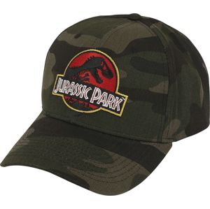 Jurassic Park Camo Logo Baseballová kšiltovka vícebarevný